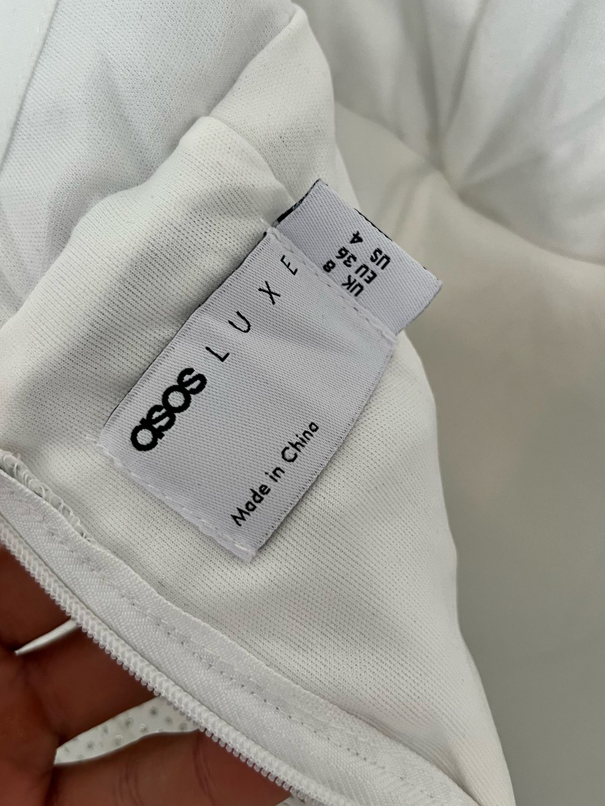ASOS Size 4 Prom Silver Cocktail Dress on Queenly