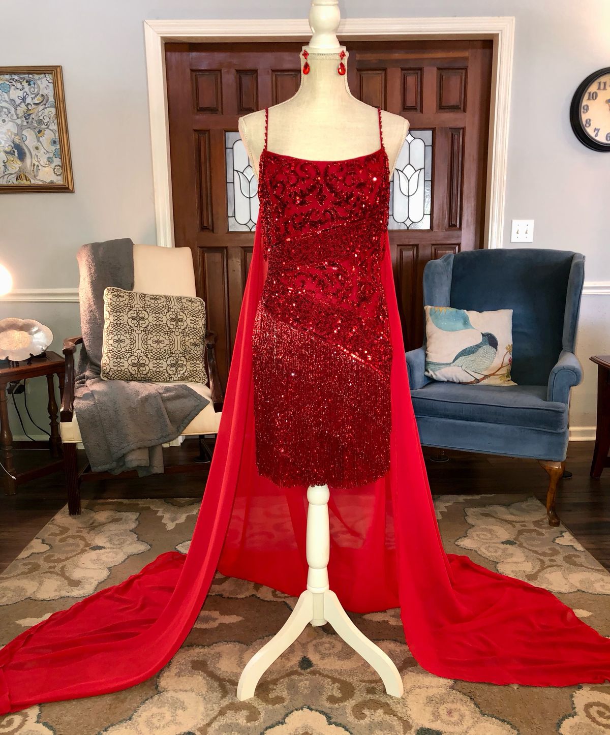 Sherri Hill Size 6 Fun Fashion Red Cocktail Dress on Queenly