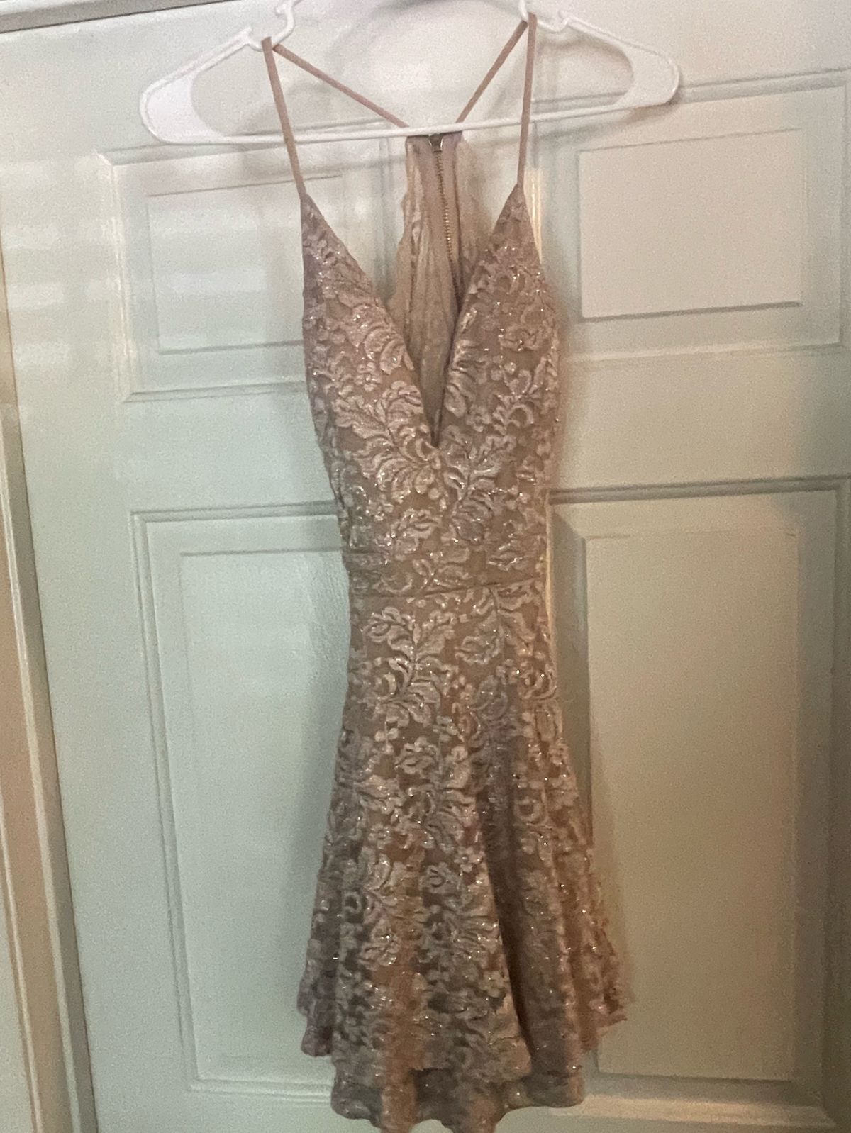 Windsor Size XS Prom Gold A-line Dress on Queenly