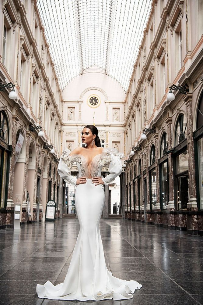 Elegant bridal jumpsuit – ALBINA DYLA