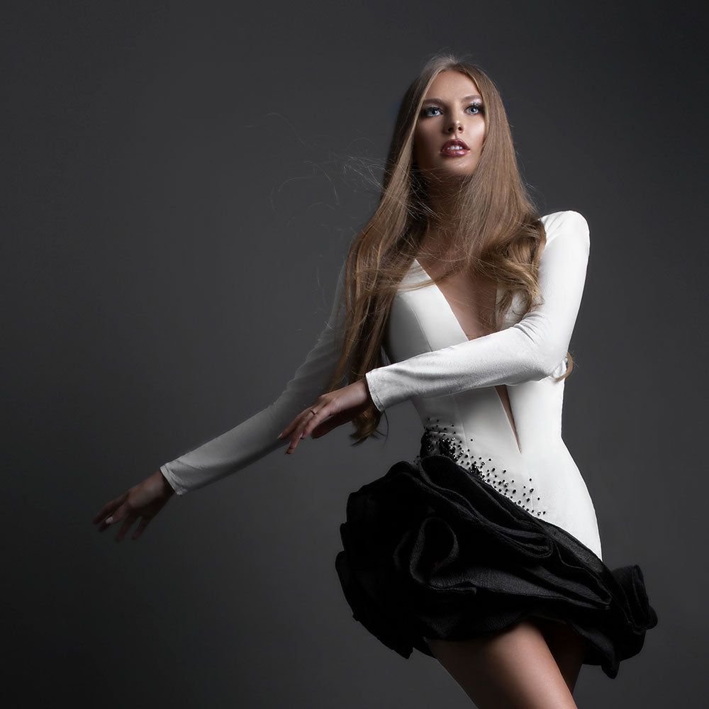 Short Black Velvet dress – ALBINA DYLA