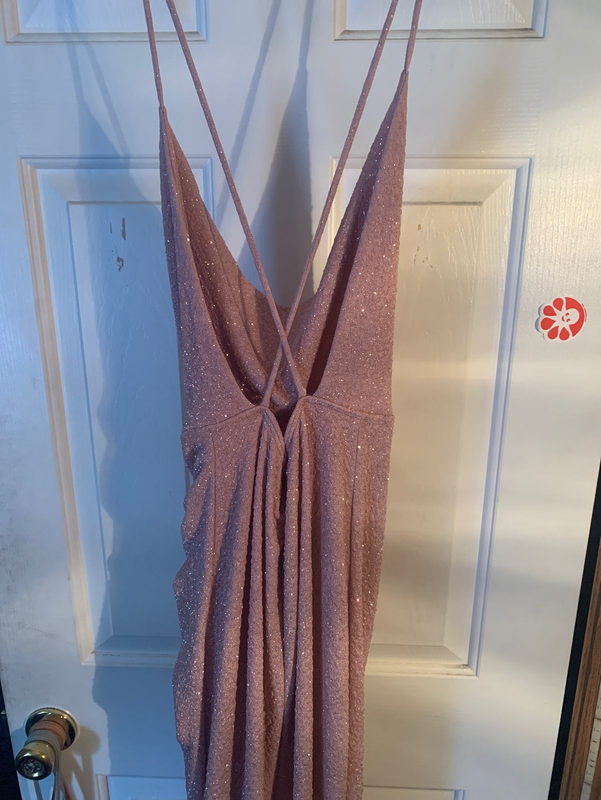 Windsor Size S Prom Sequined Pink Side Slit Dress on Queenly