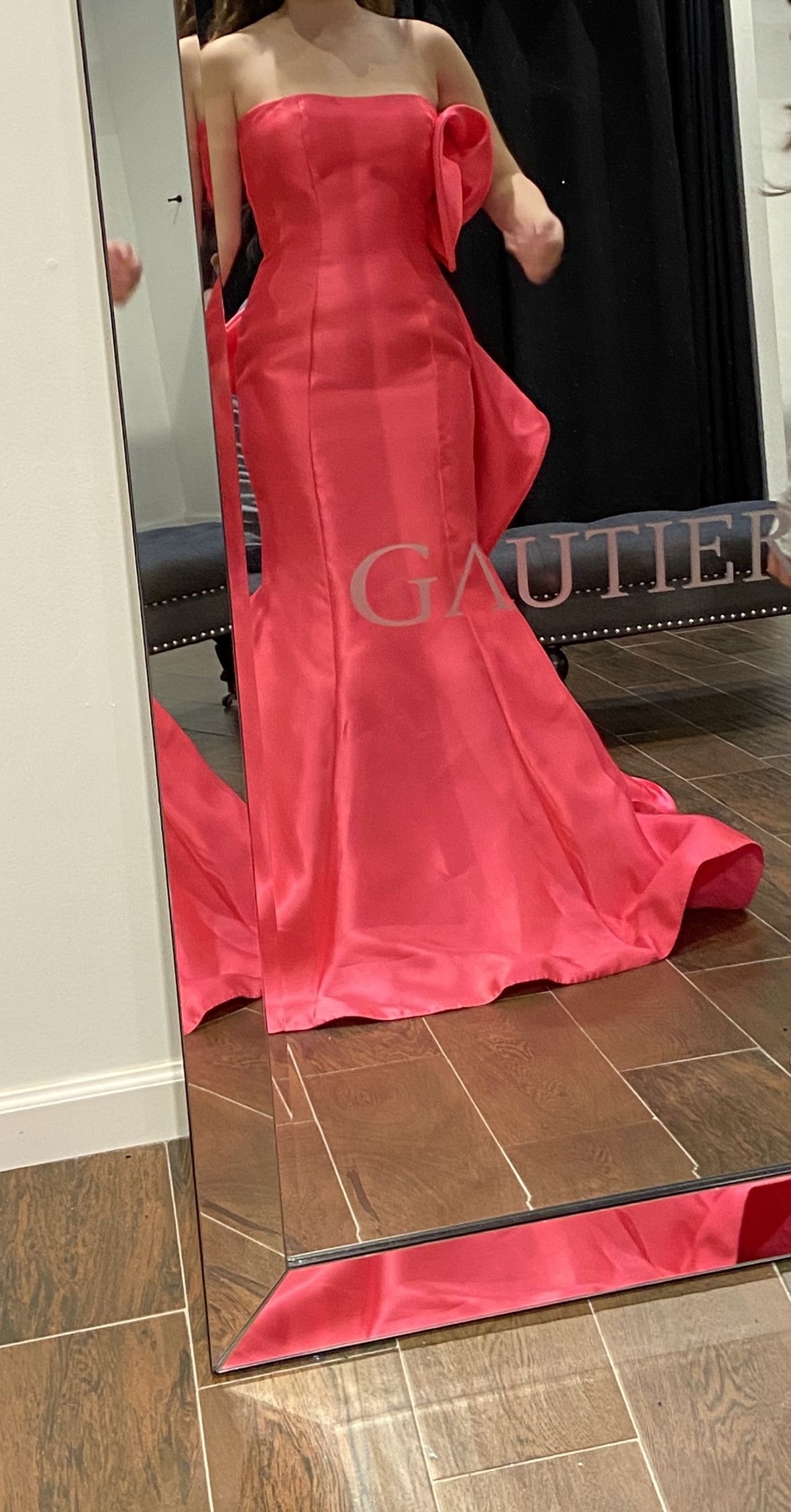 Sherri Hill Size 4 Prom Strapless Pink Mermaid Dress on Queenly