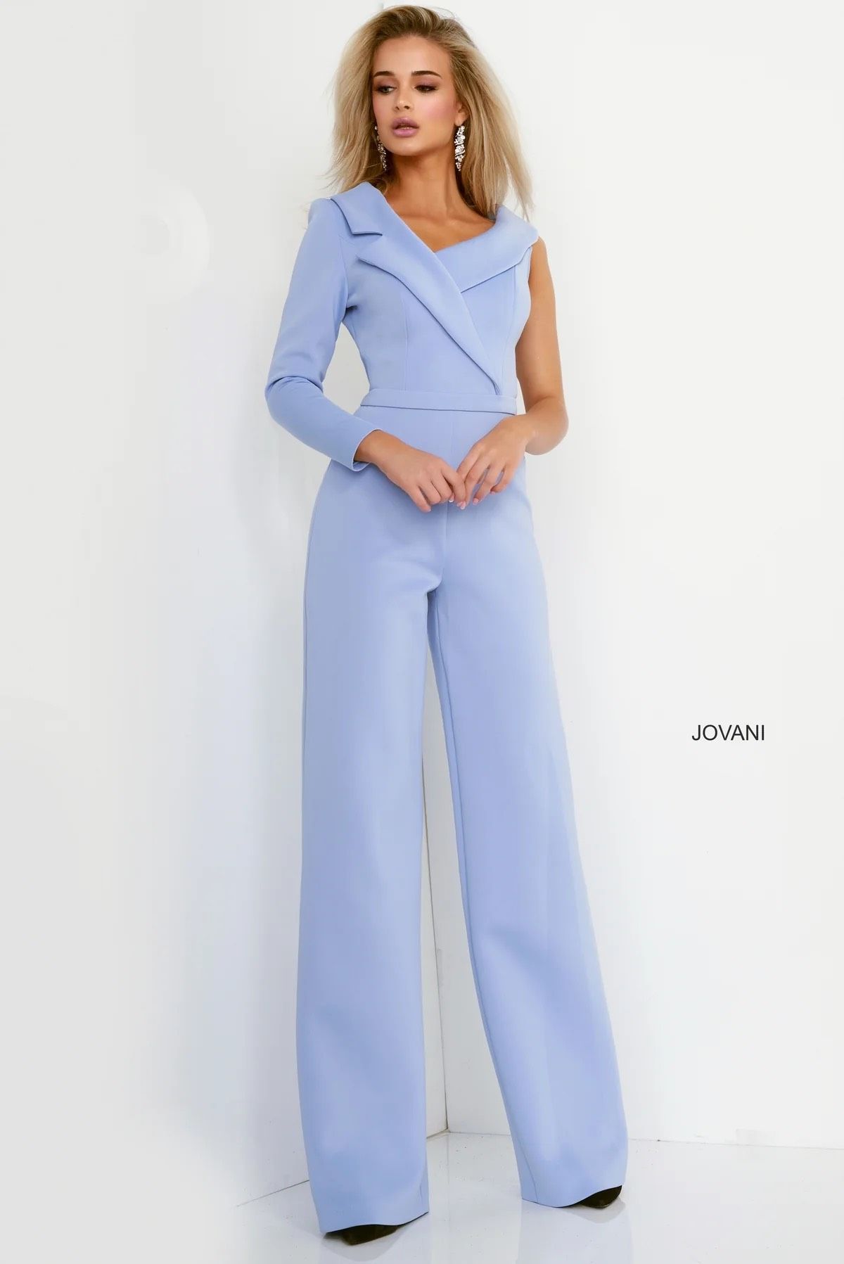 Jovani Size 2 Pageant Light Blue Formal Jumpsuit on Queenly