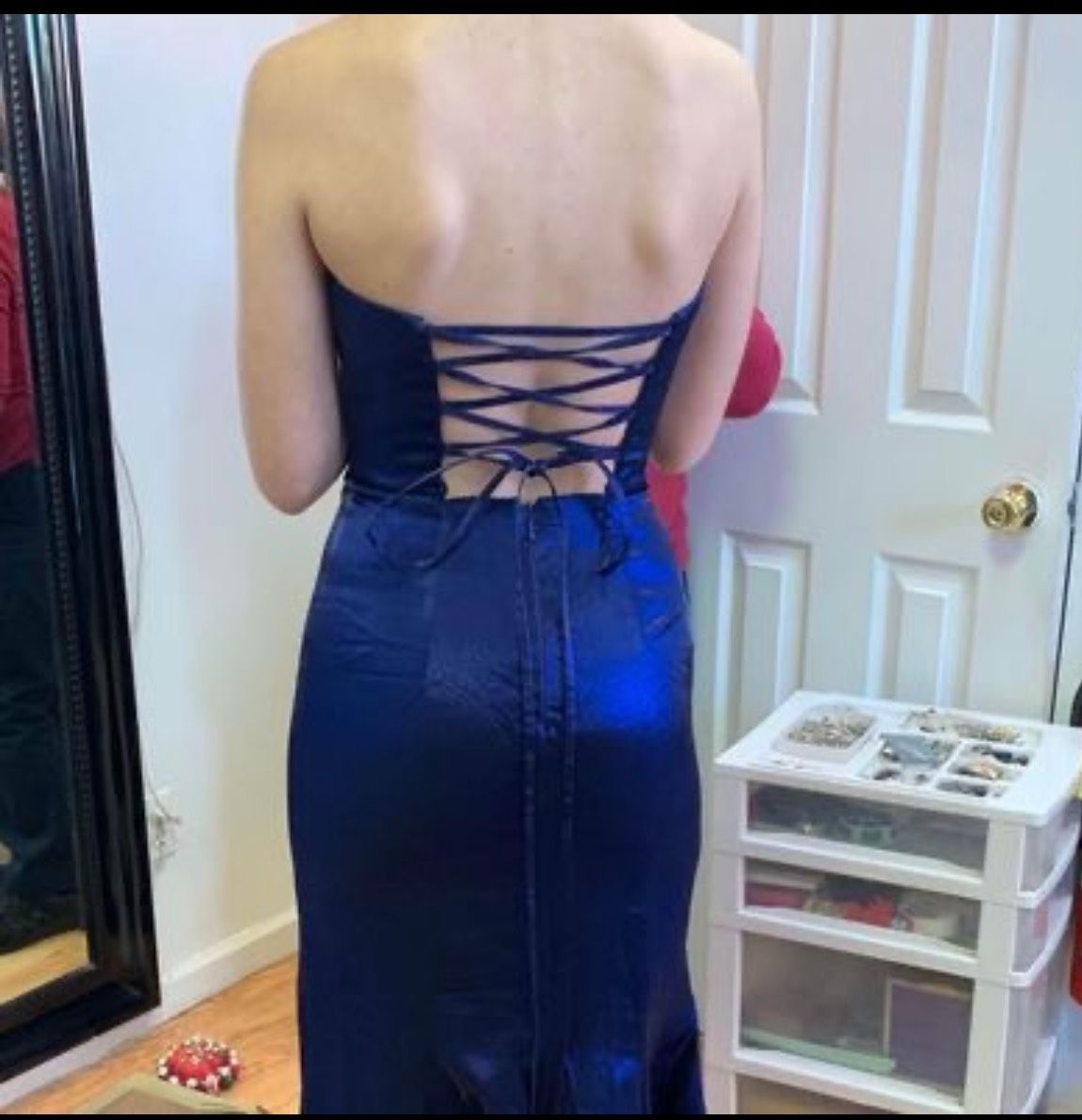 Sherri Hill Size 00 Prom Blue Side Slit Dress on Queenly