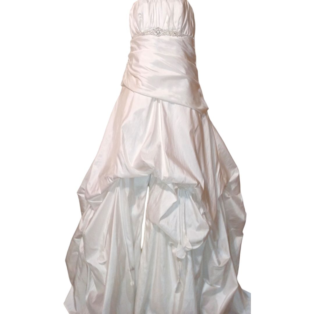 Mary's Bridal Import Plus Size 20 Strapless White Ball Gown on Queenly