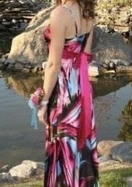 Windsor Size 6 Prom Floral Multicolor A-line Dress on Queenly