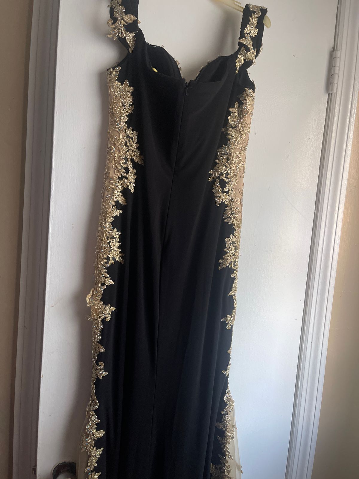Size L Prom Black Mermaid Dress on Queenly