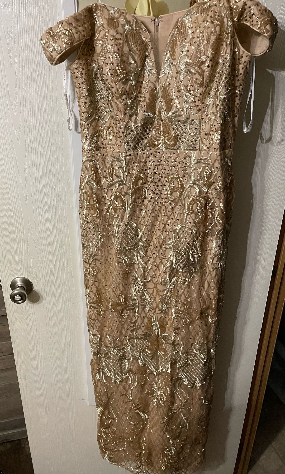 Panoply Size 14 Prom Gold Mermaid Dress on Queenly
