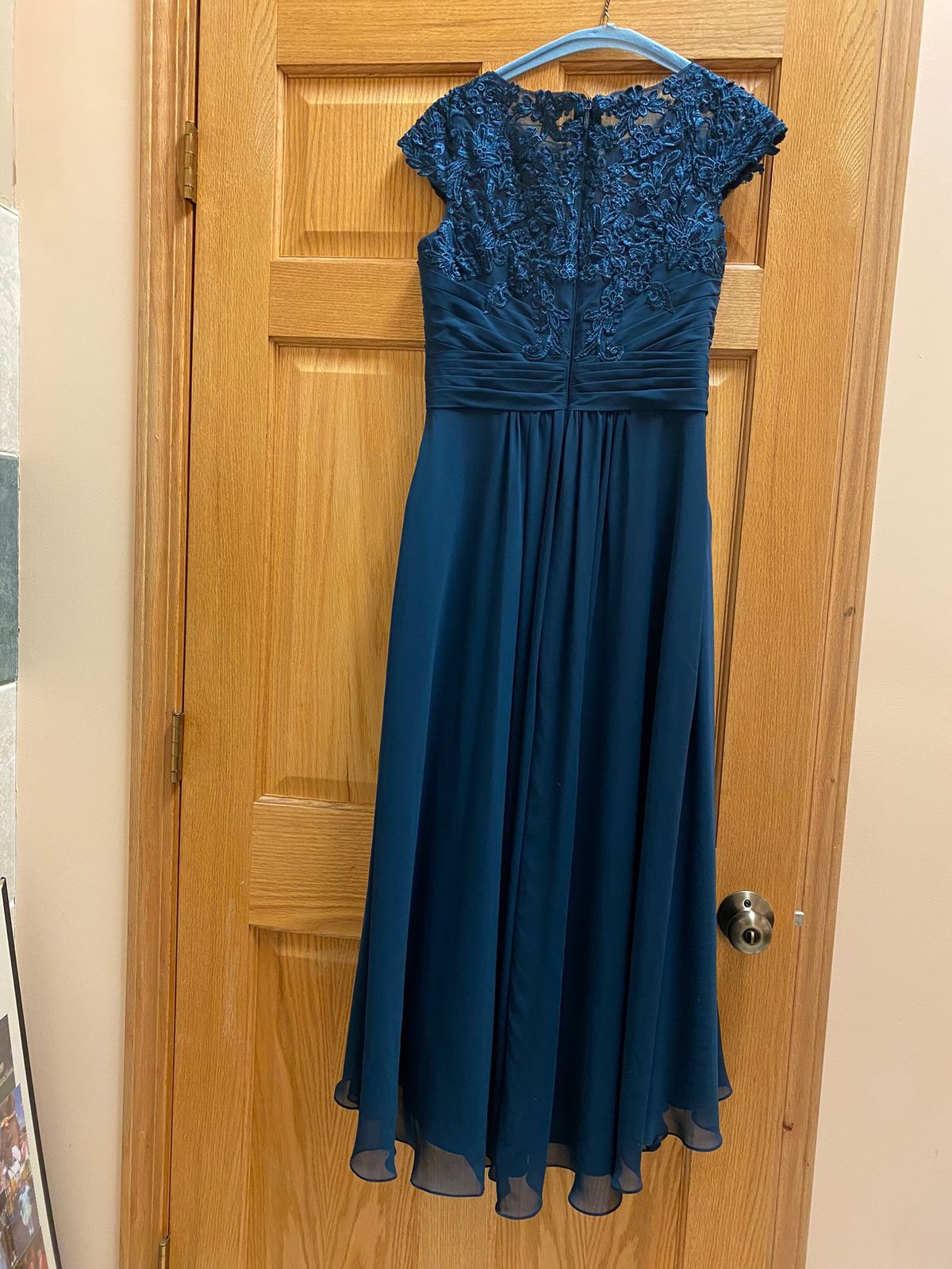 Size 6 Wedding Guest Royal Blue Floor Length Maxi on Queenly
