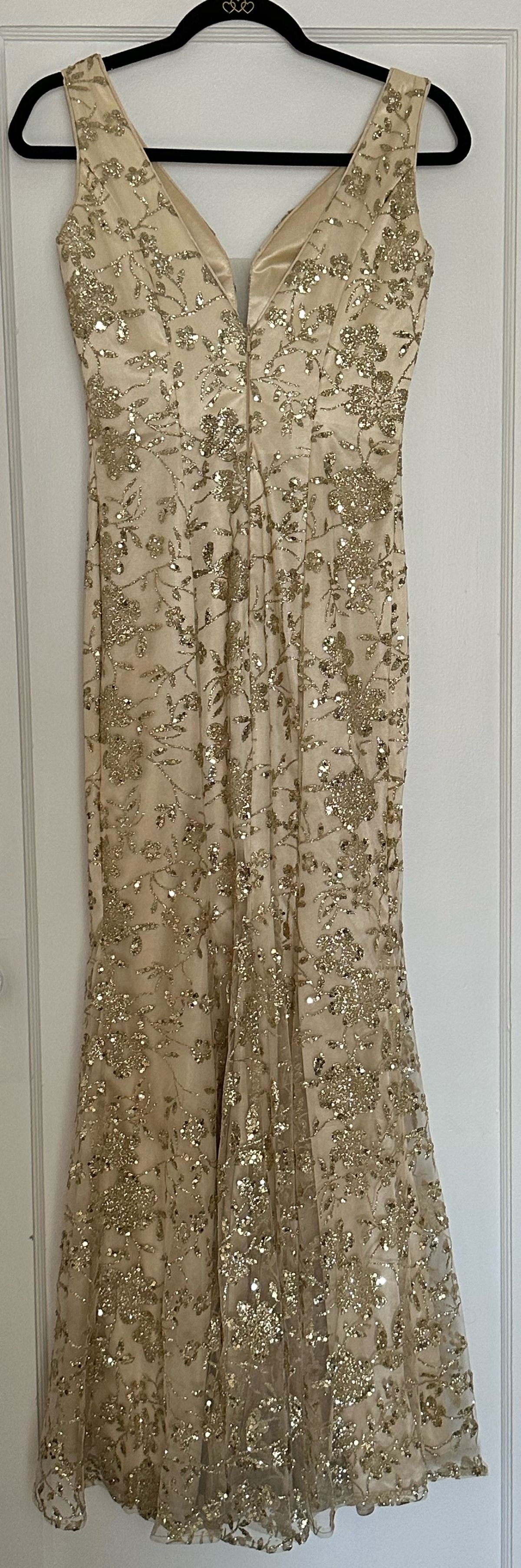 Size S Prom Gold Mermaid Dress on Queenly