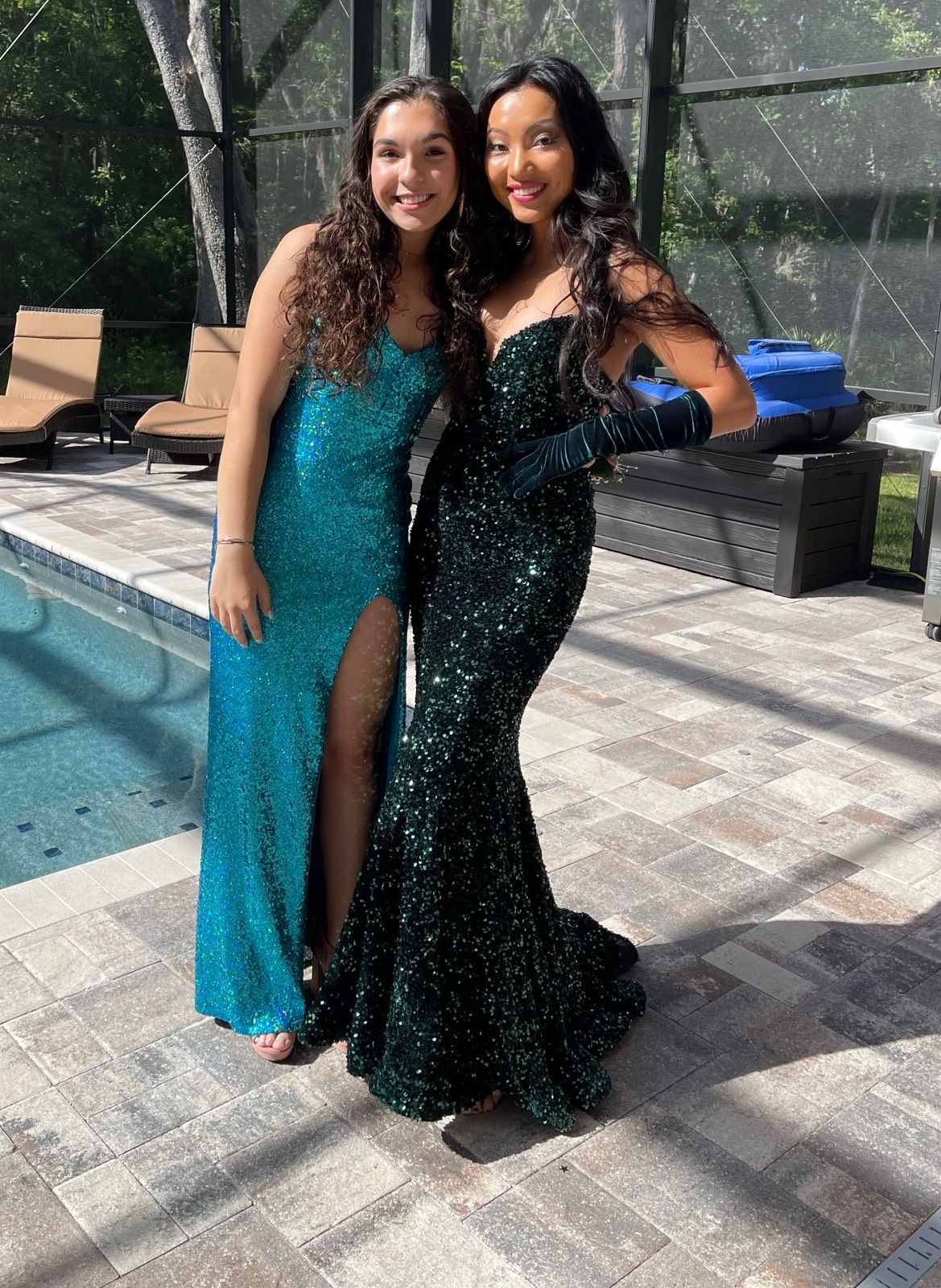 Portia and Scarlett Size 2 Prom Sequined Green Mermaid Dress on Queenly