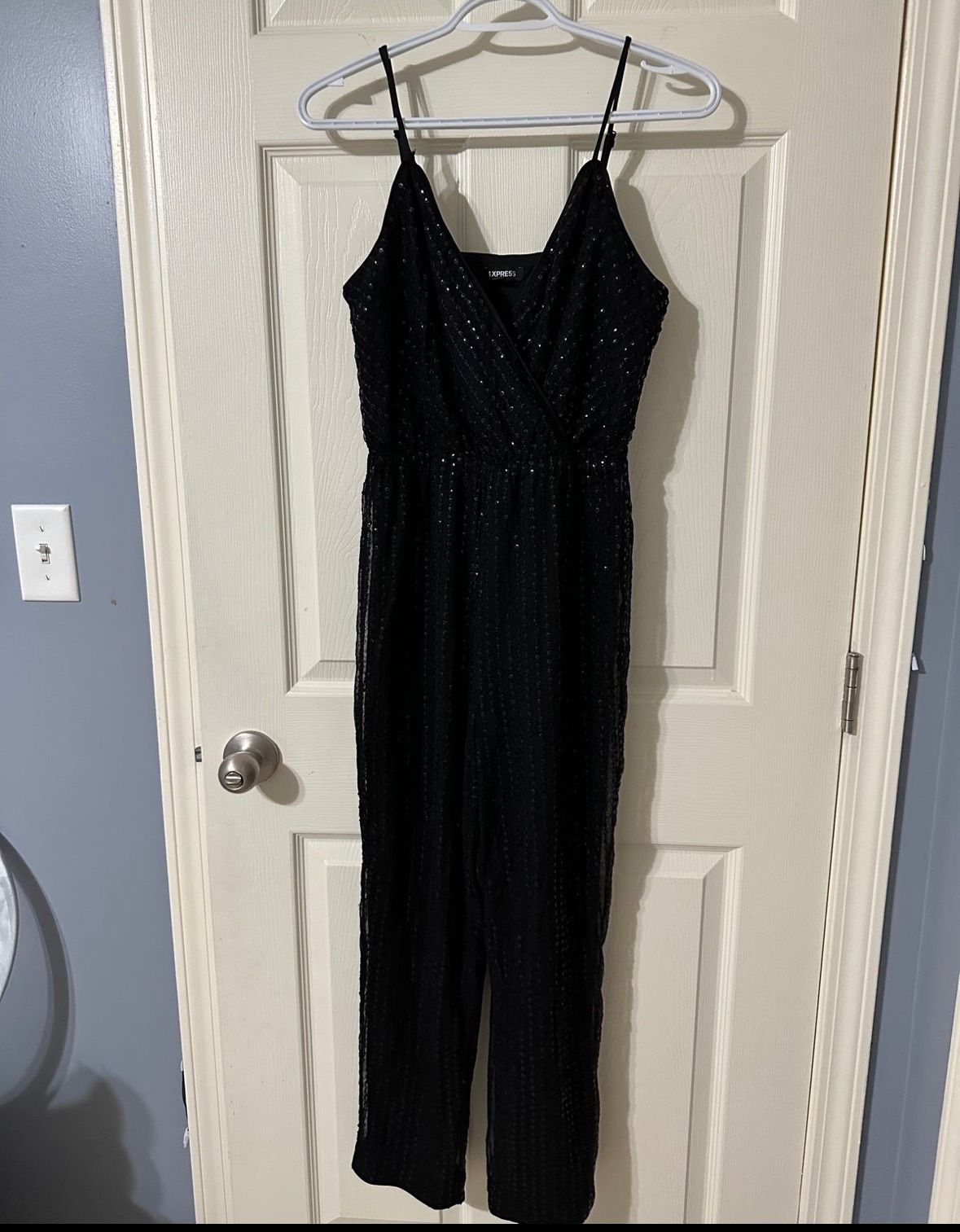 Express Size S Nightclub Black Formal Jumpsuit on Queenly