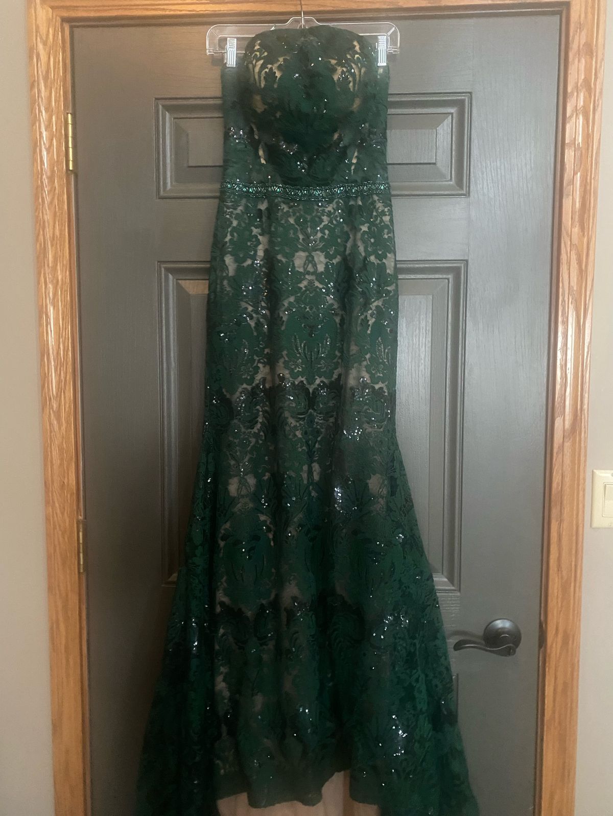 MoriLee Size 4 Prom Green Mermaid Dress on Queenly