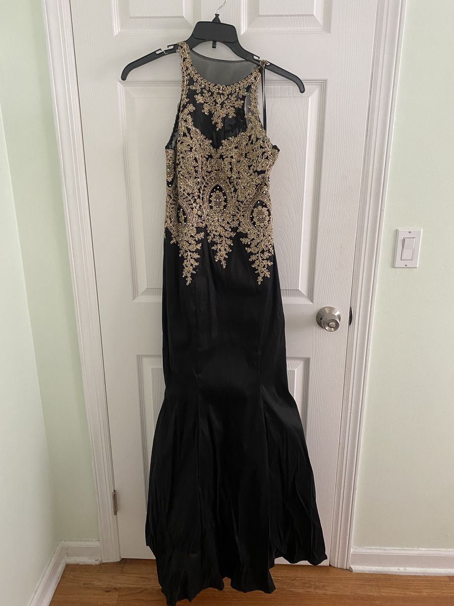 Size M Prom Black Mermaid Dress on Queenly