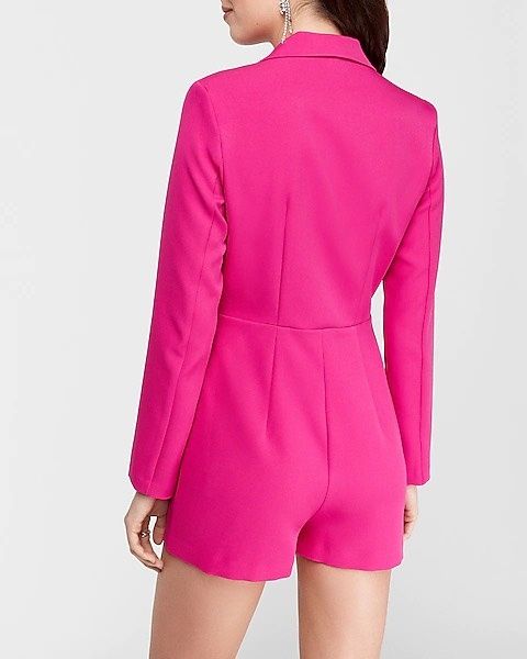 Size XS Homecoming Long Sleeve Hot Pink Formal Jumpsuit on Queenly