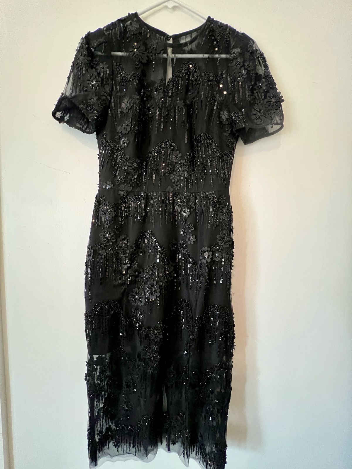 Size 4 Nightclub Sequined Black Cocktail Dress on Queenly