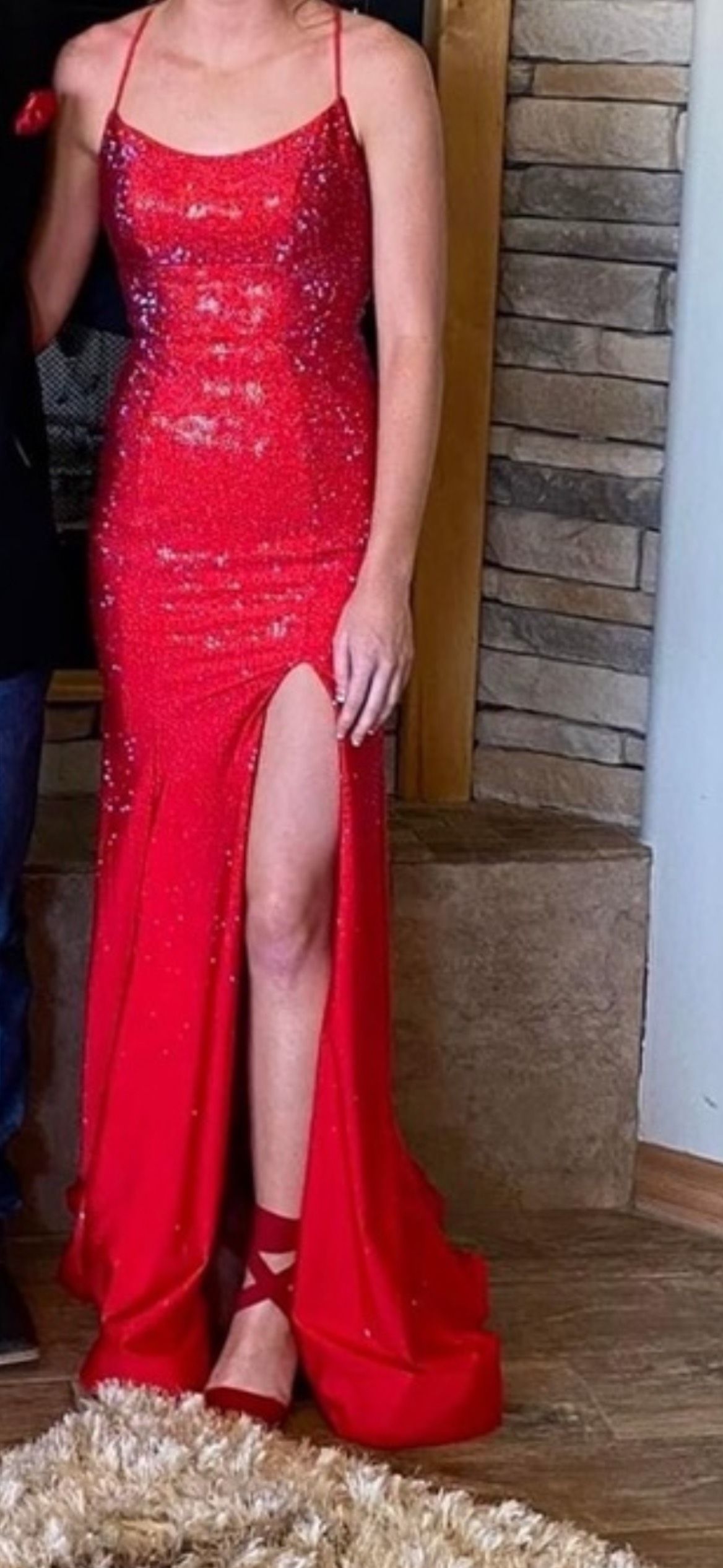 Sherri Hill Size 0 Prom Red Floor Length Maxi on Queenly