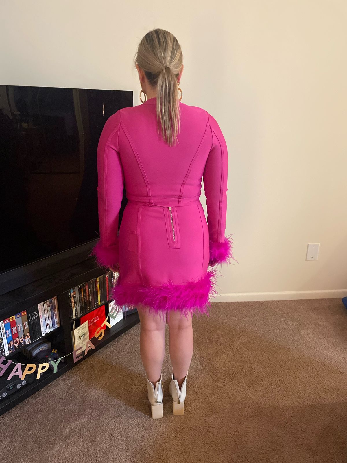 Karen millen Size M Pageant Pink Cocktail Dress on Queenly