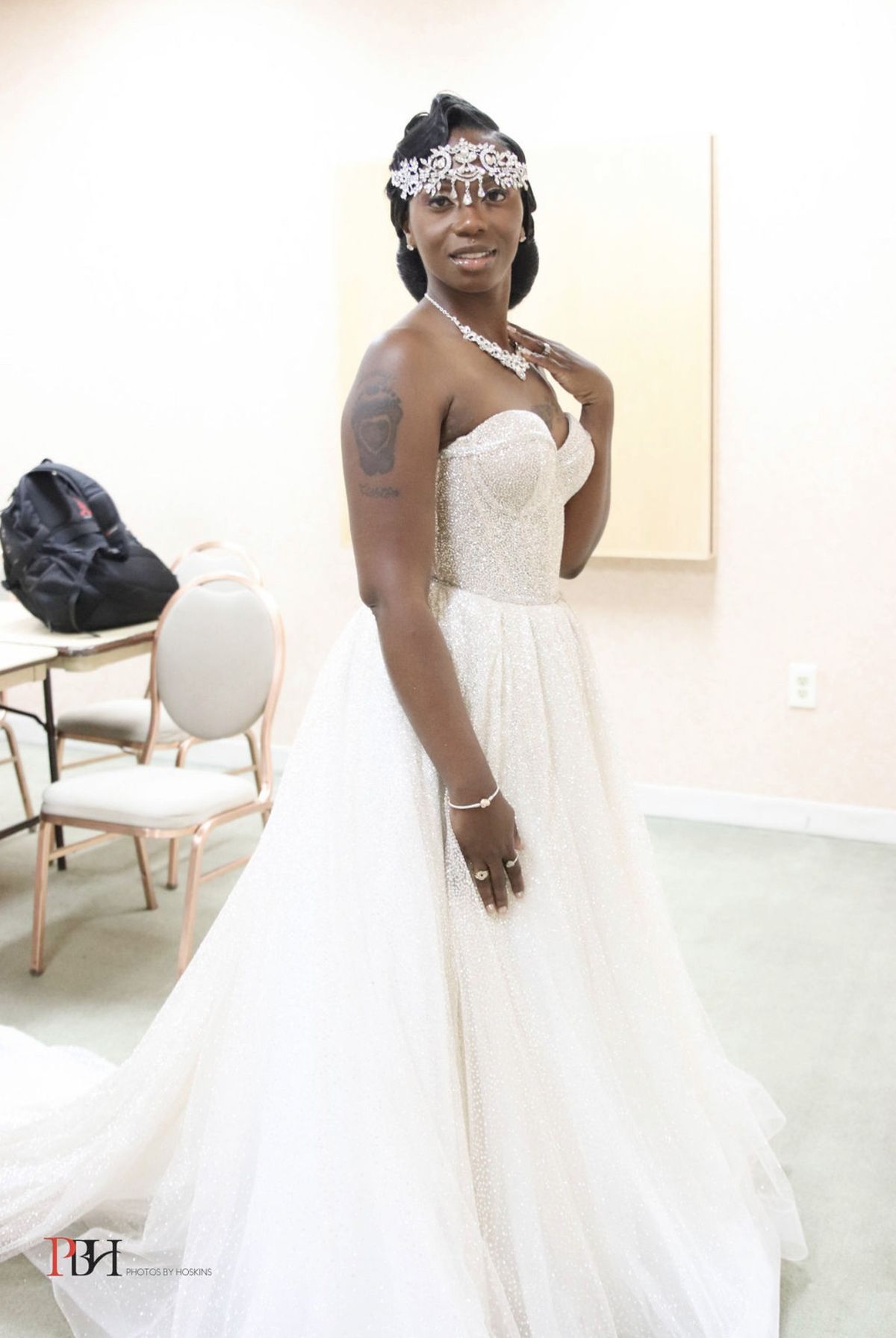 Size 8 Nude Ball Gown on Queenly