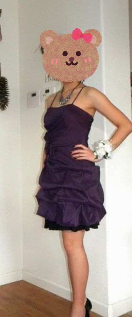 Cindy Size M Prom Burgundy Purple Cocktail Dress on Queenly