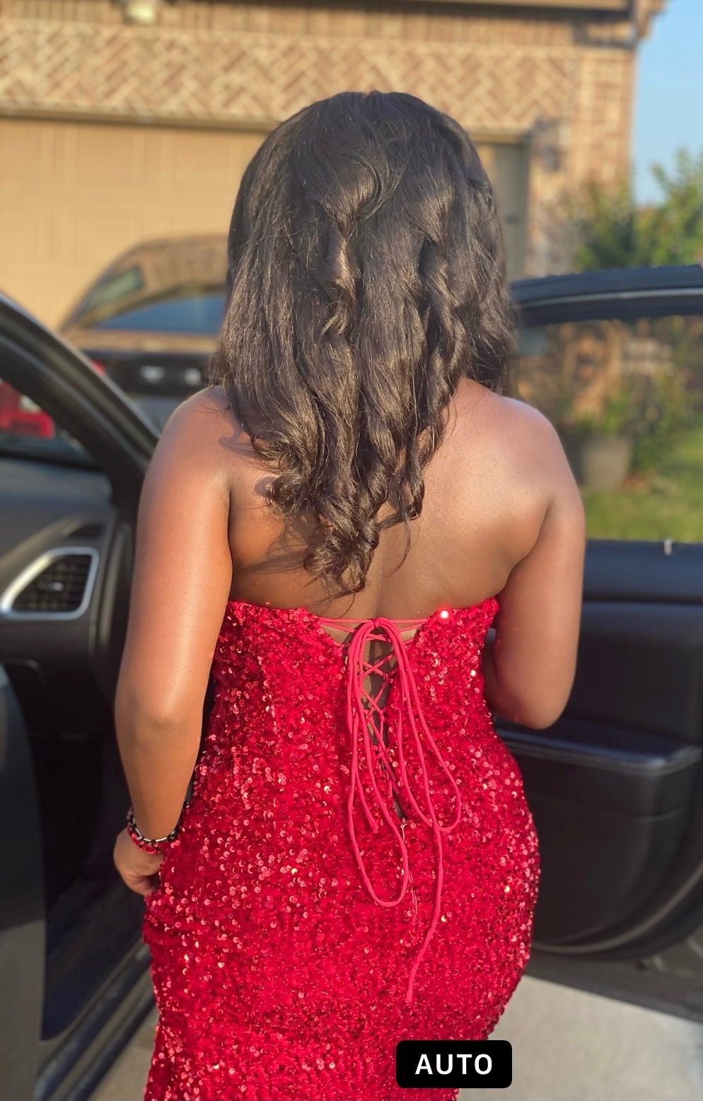Size M Prom Red Mermaid Dress on Queenly