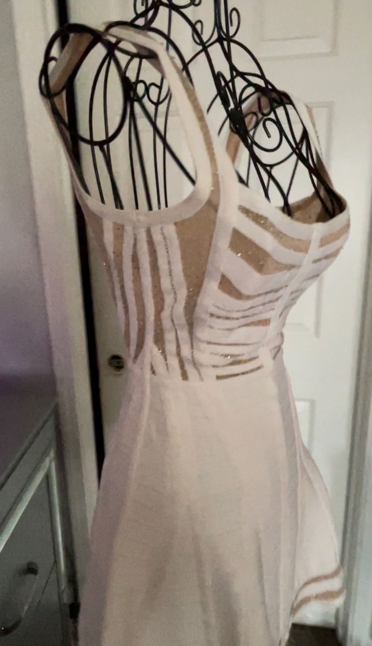 Herve Leger Size XS Nude A-line Dress on Queenly