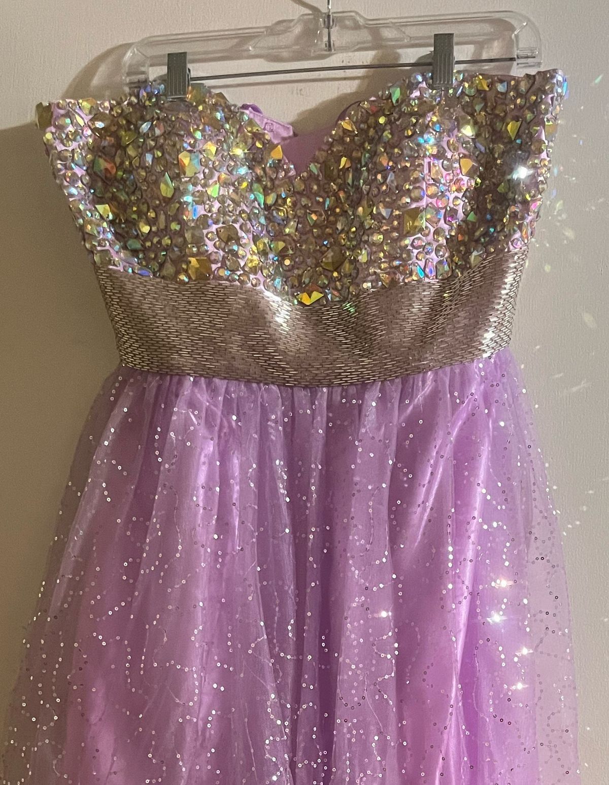 Size 1X Prom Purple Ball Gown on Queenly