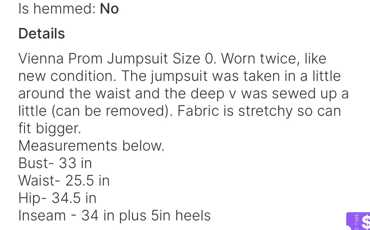 Vienna Size 0 Prom Multicolor Formal Jumpsuit on Queenly