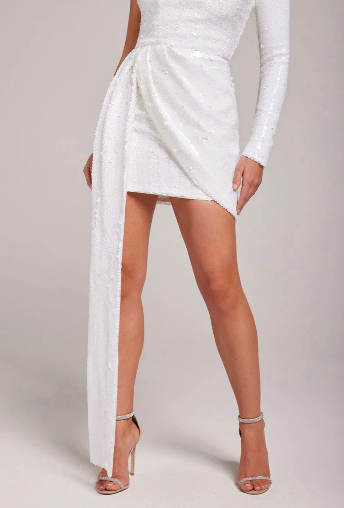 Nadine Merabi Size 2 Prom White Cocktail Dress on Queenly