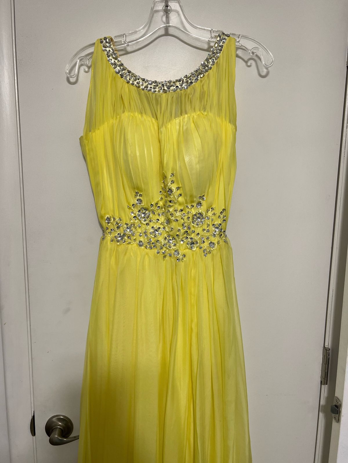 Size 2 Prom Yellow Floor Length Maxi on Queenly