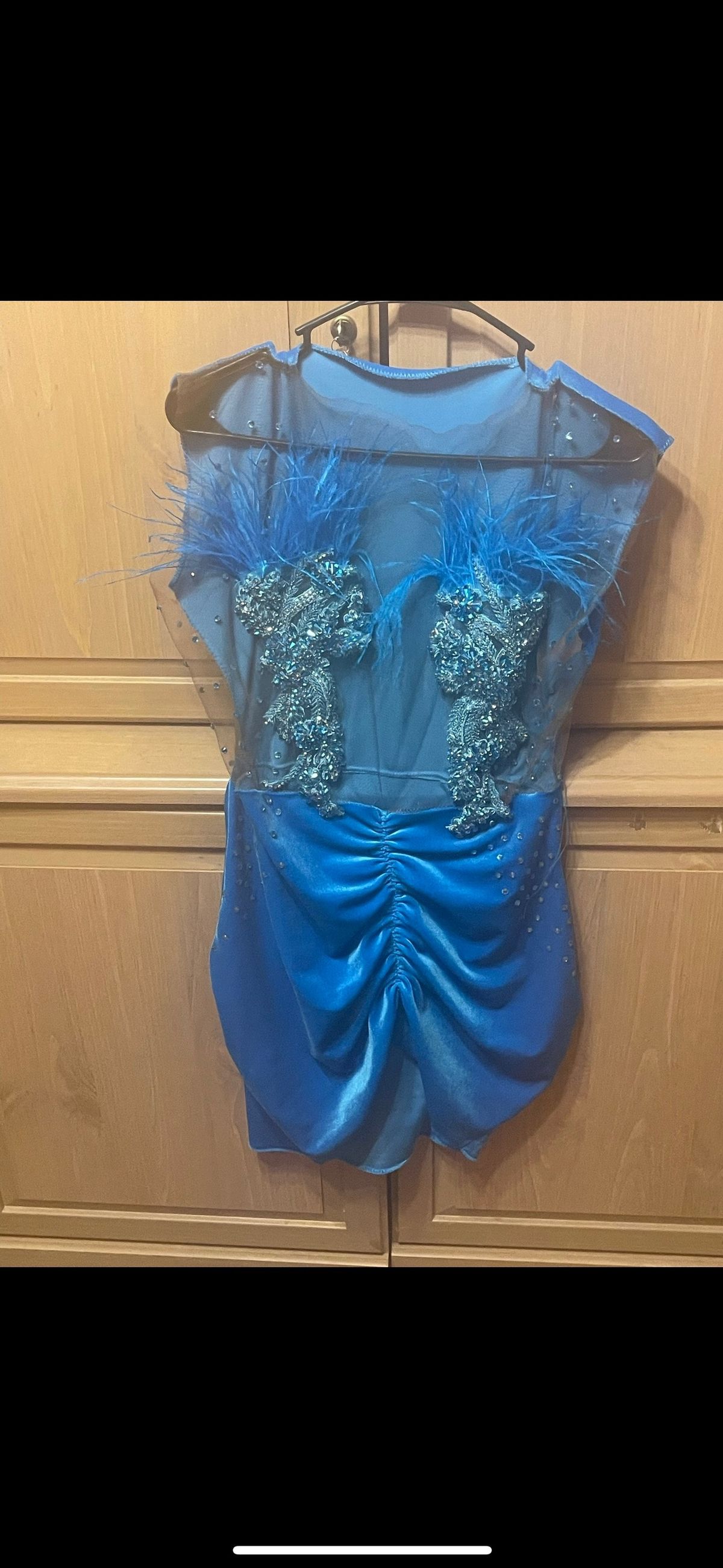 Size XL Homecoming Lace Blue Cocktail Dress on Queenly