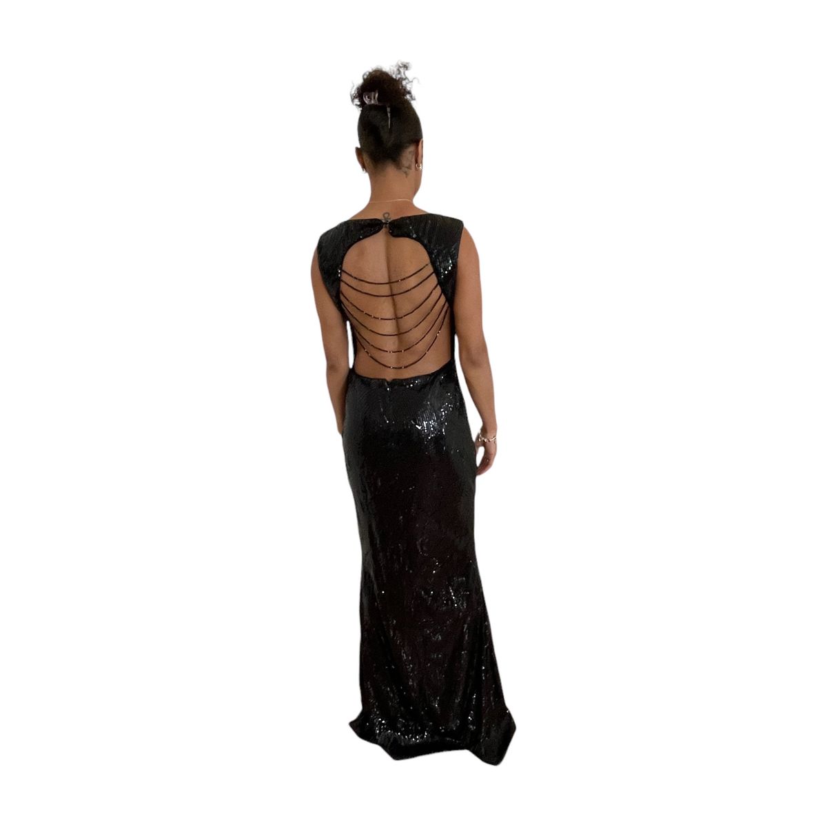 Size 4 Prom Black Side Slit Dress on Queenly