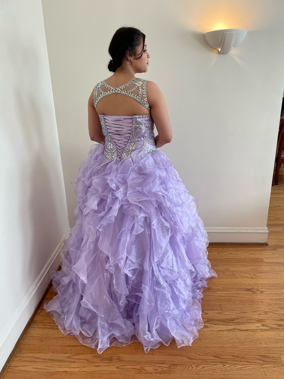 Size L Prom Purple Ball Gown on Queenly