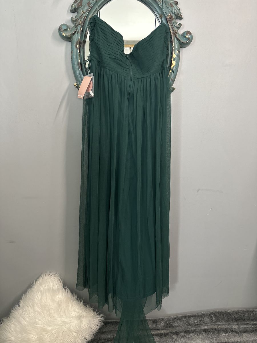 BIRDY GREY Size 1X Wedding Guest Green A-line Dress on Queenly