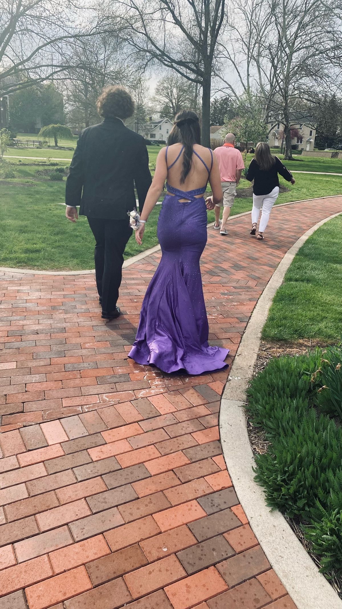 Ellie Wilde Size 0 Prom Purple Mermaid Dress on Queenly