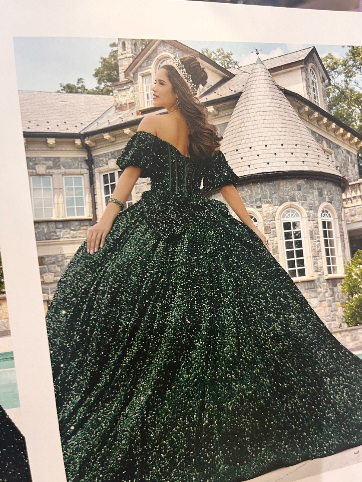 Size S Green Ball Gown on Queenly