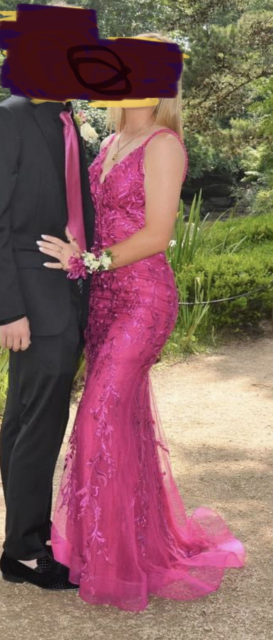 Mon Cheri Size 2 Prom Pink Mermaid Dress on Queenly