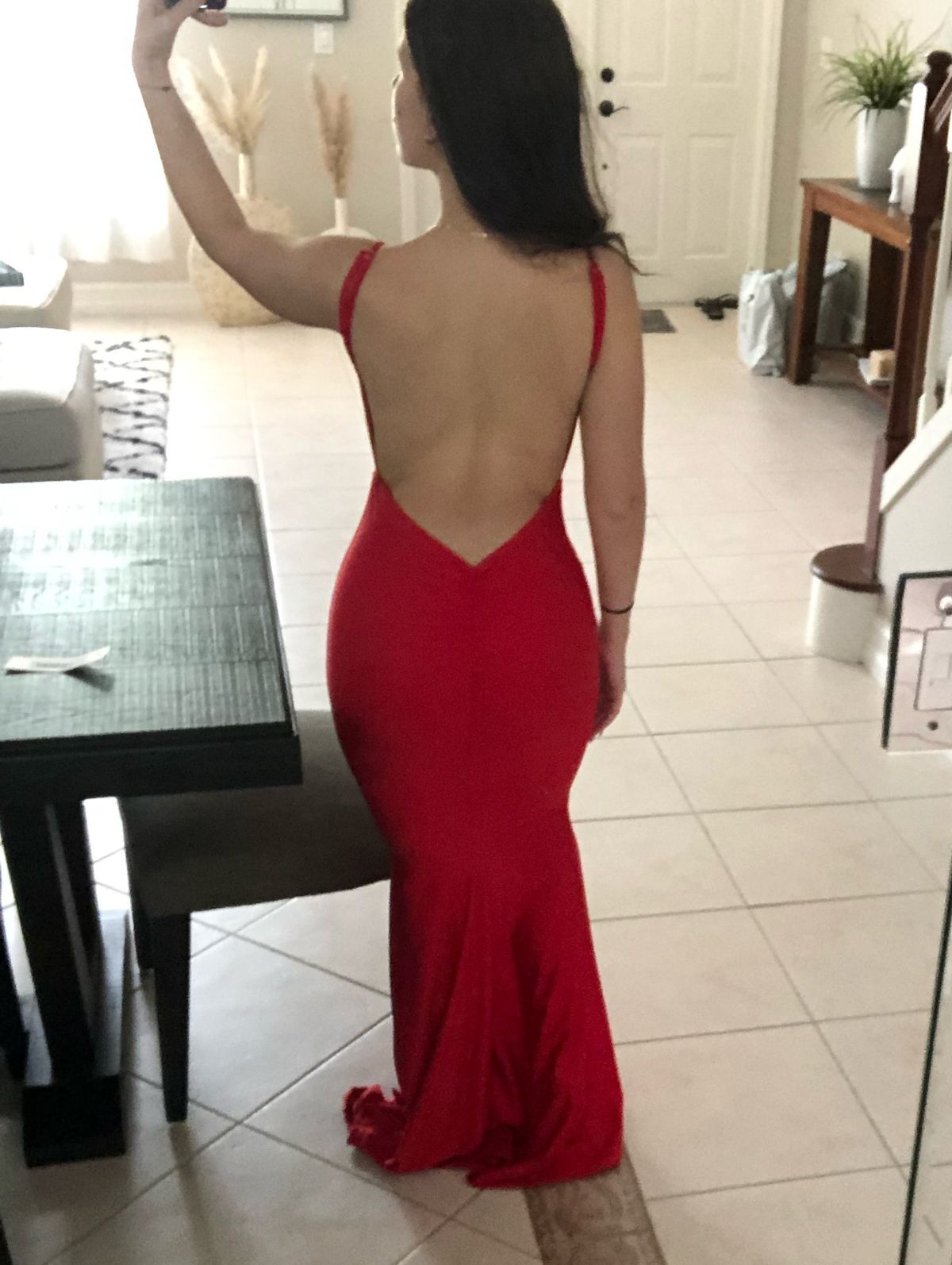 Size 2 Prom Red Mermaid Dress on Queenly