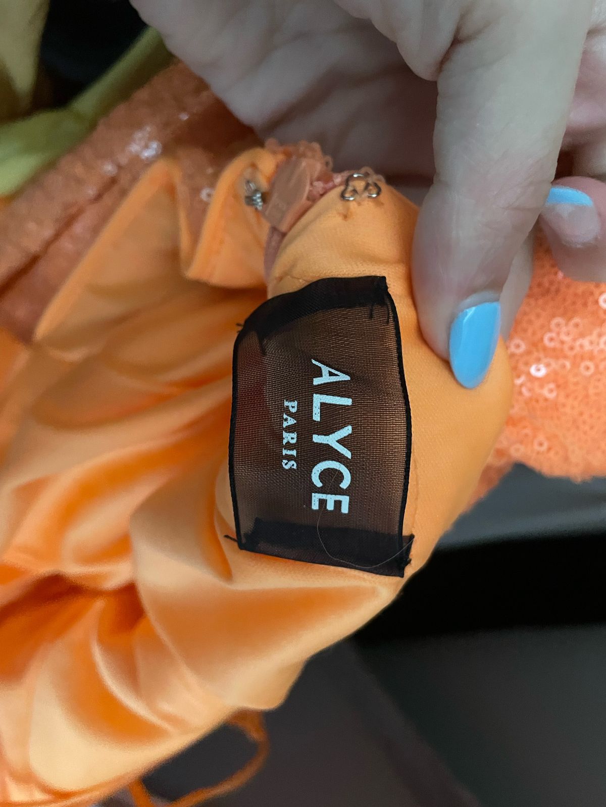 Alyce Paris Size 4 Prom Orange Floor Length Maxi on Queenly