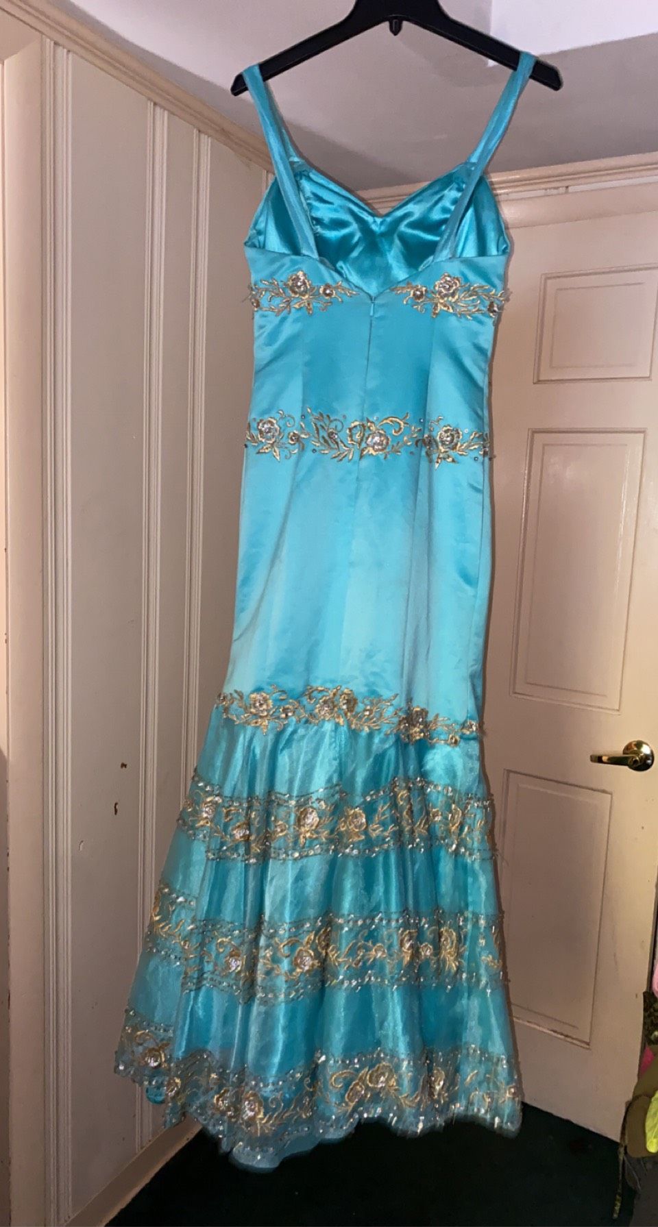 Terani Couture Size 8 Prom Blue Mermaid Dress on Queenly