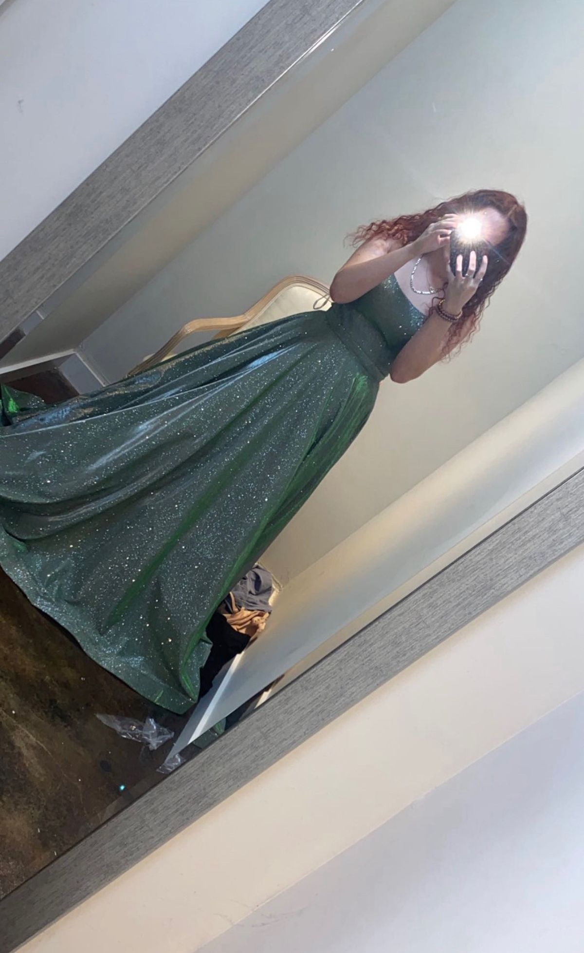 Tiffany Designs Girls Size 2 Prom Green Ball Gown on Queenly