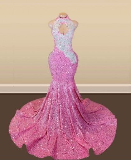 Size 10 Prom Pink Mermaid Dress on Queenly