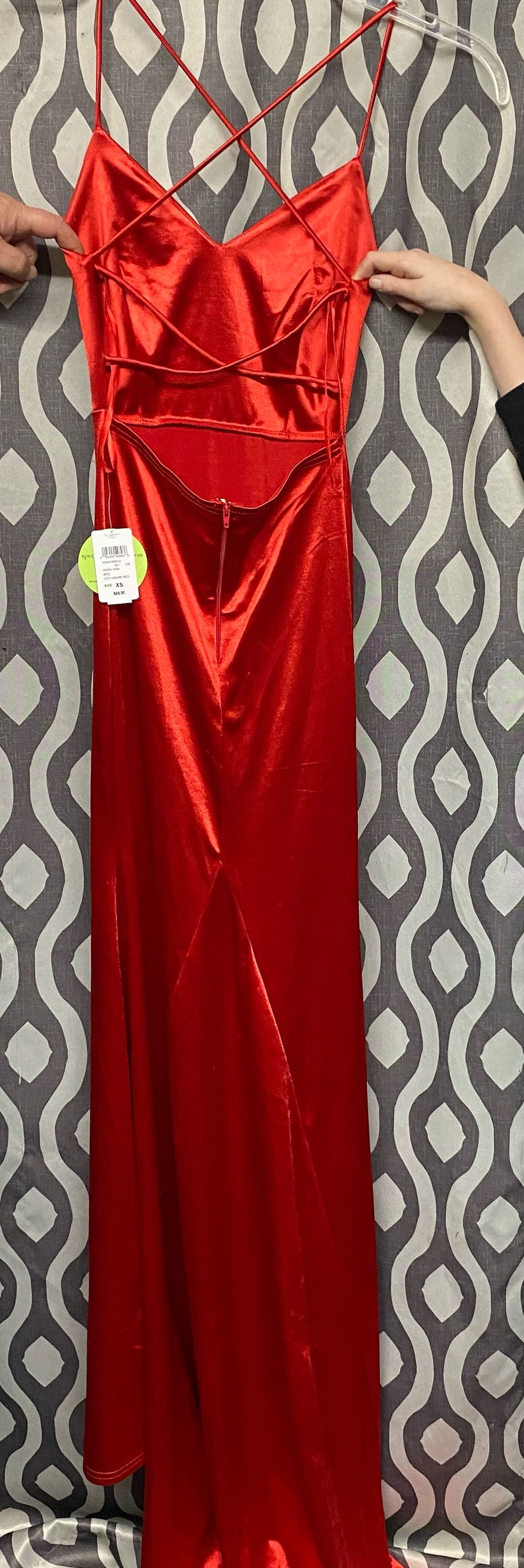 Windsor Size XS Red Floor Length Maxi on Queenly