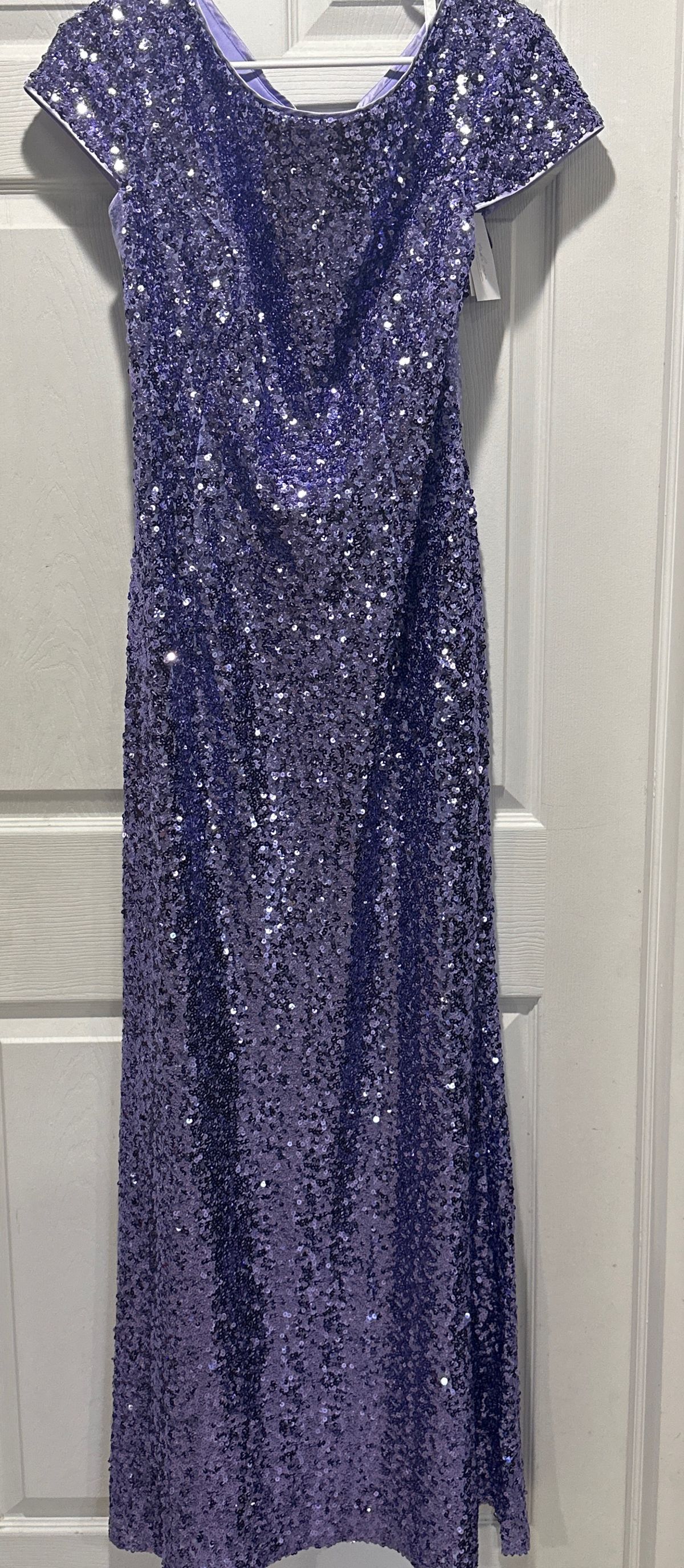 Plus Size 18 Prom Purple Floor Length Maxi on Queenly
