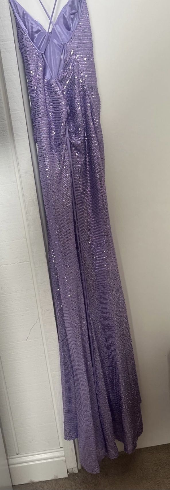 Size 2 Purple Side Slit Dress on Queenly