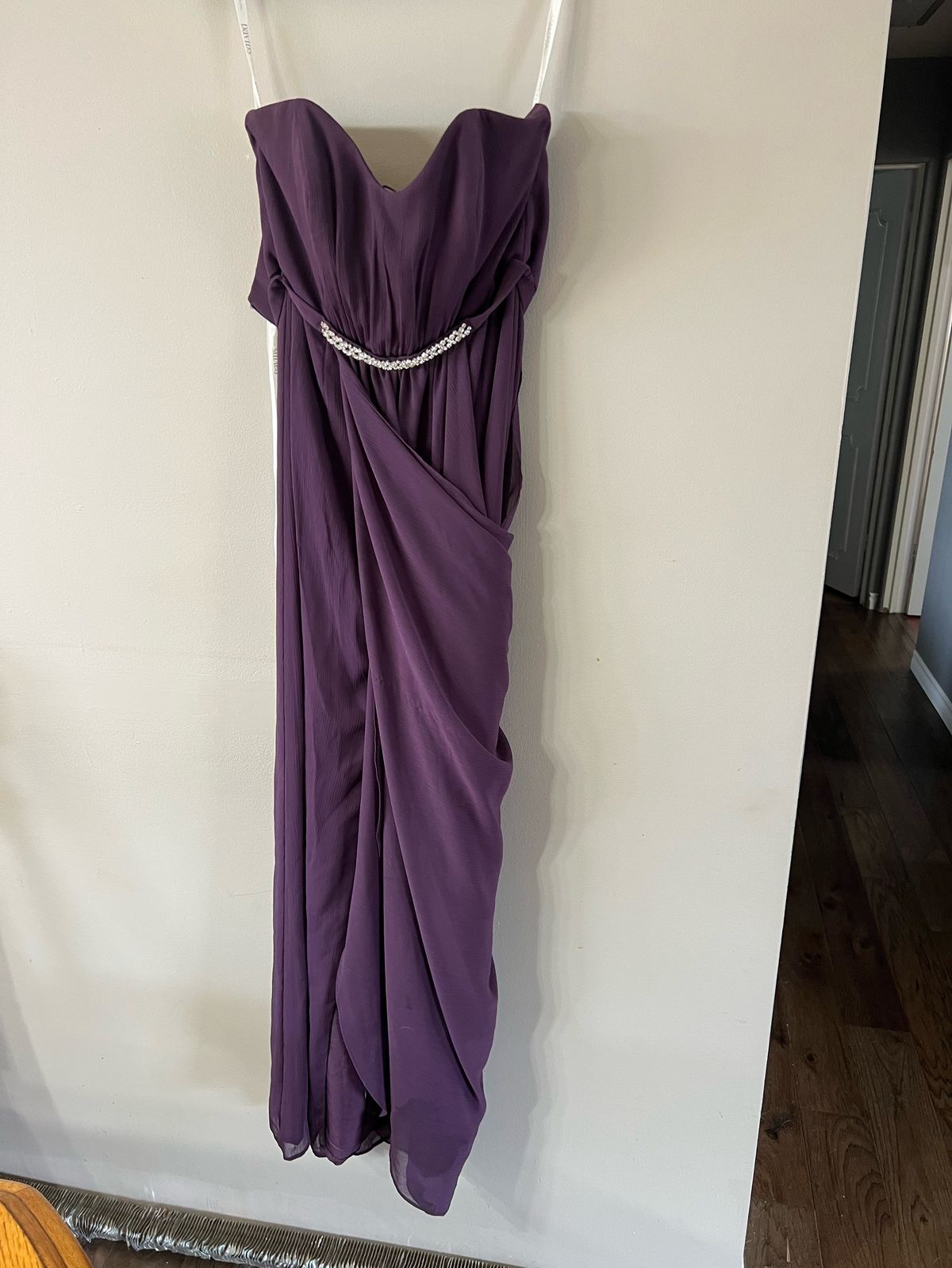 David's Bridal Size 6 Prom Purple Floor Length Maxi on Queenly