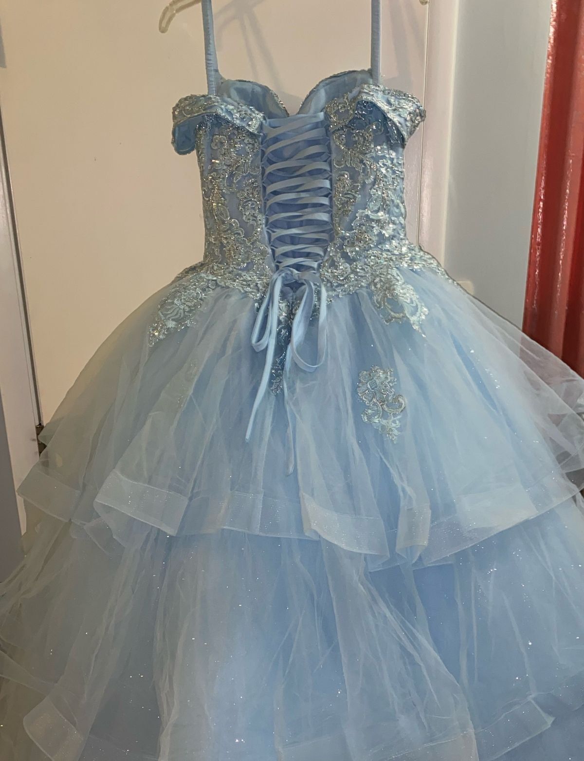 Size M Blue Ball Gown on Queenly