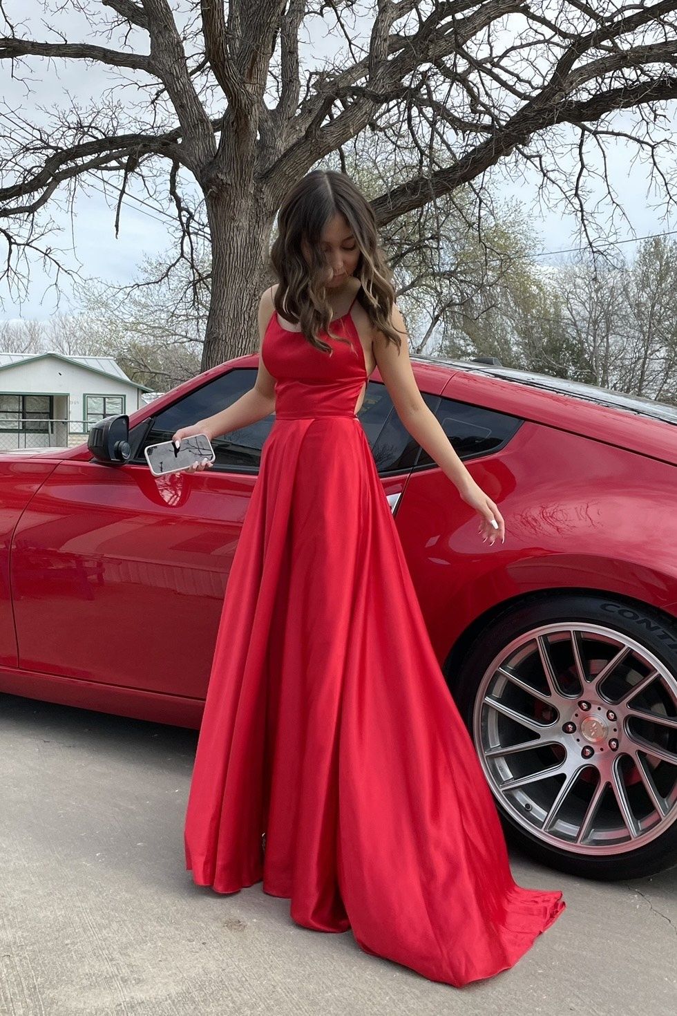 Sherri Hill Size 0 Prom Red A-line Dress on Queenly