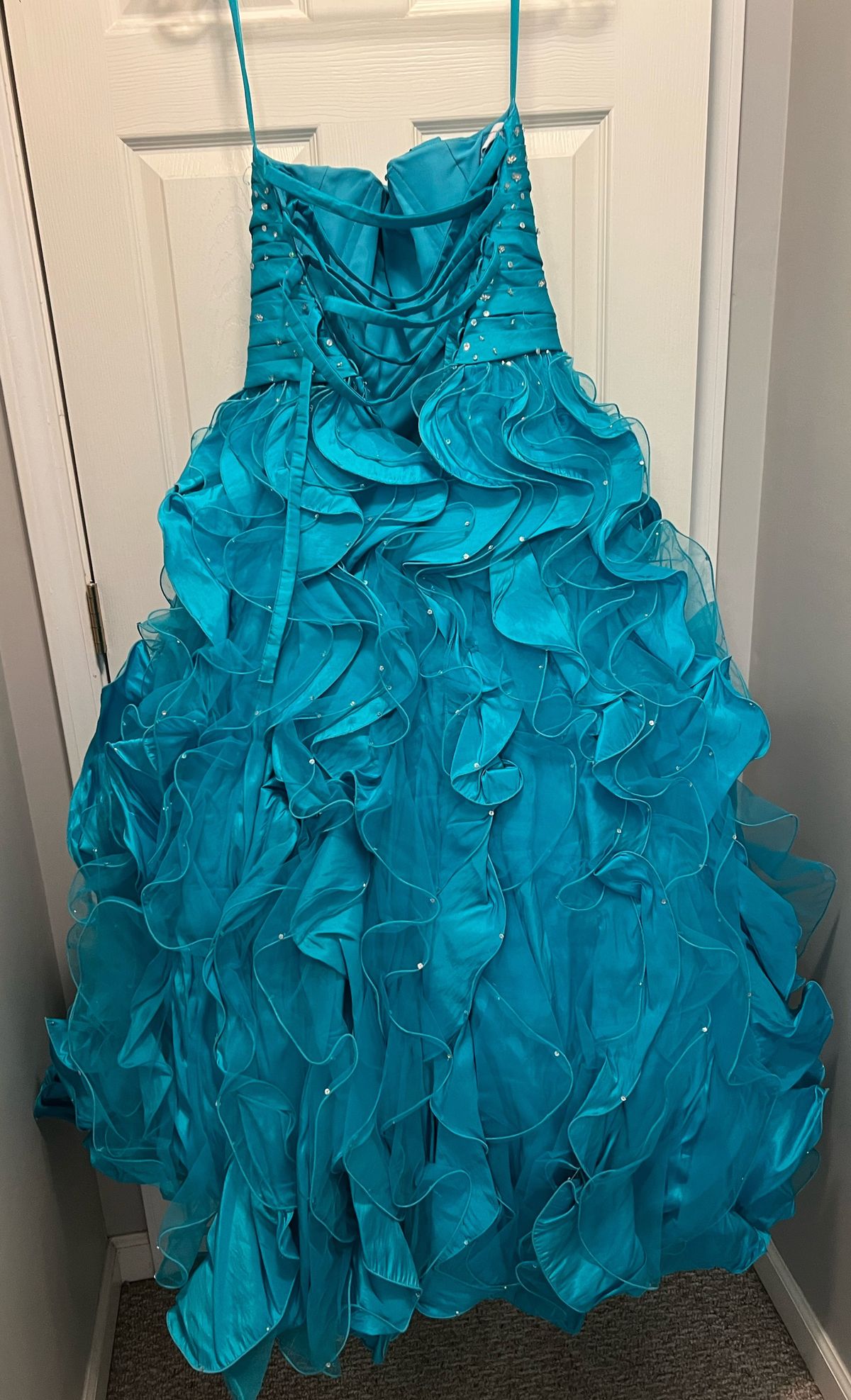 MoriLee Size 2 Prom Blue Mermaid Dress on Queenly